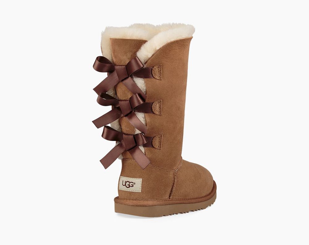 Ugg Bailey Bow Ii - Kids Tall Boots - Brown - NZ (3962VCNJI)